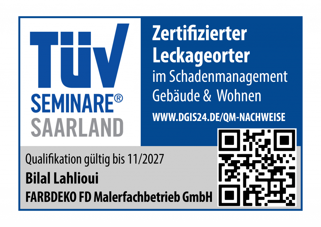 TÜV-zertifizierte Leckortung bei Wasserschaden in Frankfurt